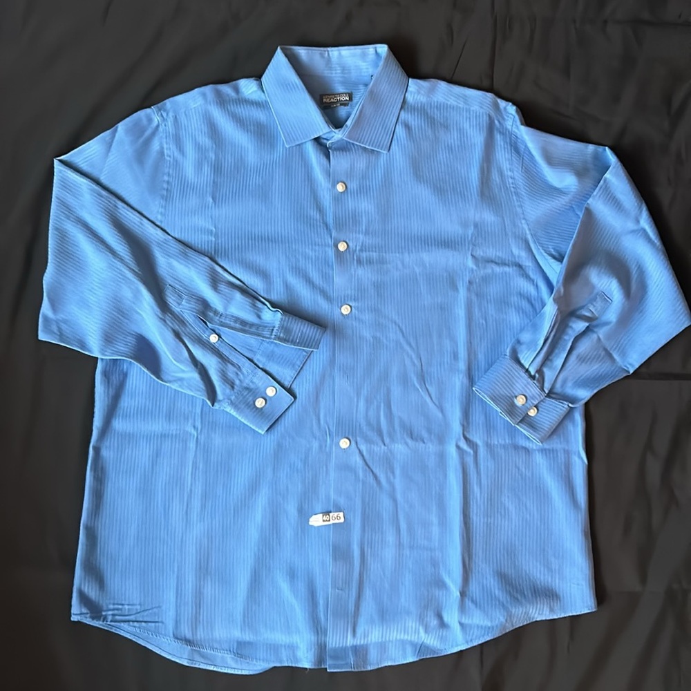 Kenneth Reaction Long sleeve slim fit royal blue